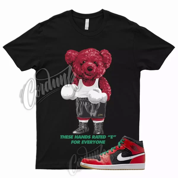 HANDS T for 1 Mid Christmas Black Fire Red White Malachite Dunk Shirt To Match Jezsport.com