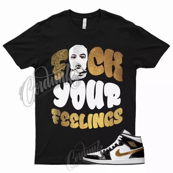 FYF T Shirt for 1 Mid Patent Black White Metallic Gold NRG Top 3 Dunk High Jezsport.com