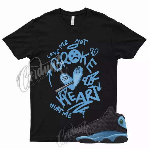 BROKEN for 13 University Blue UNC Black Powder Carolina Low Mid High T Shirt 6 3 Jezsport.com