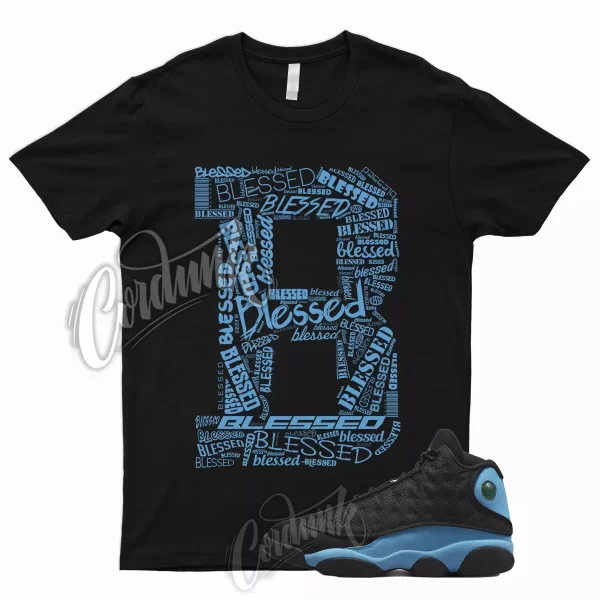 BLS T for 13 University Blue UNC Black Powder Carolina Low Mid High T Shirt 6 3 Jezsport.com