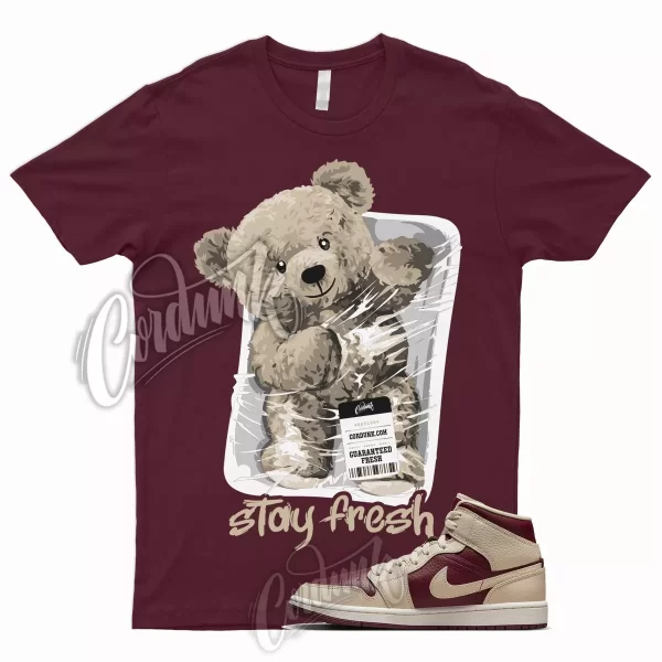 STAY T for 1 Mid Split Beach Cherrywood Red Beach Burgundy Shirt To Match Dunk Jezsport.com