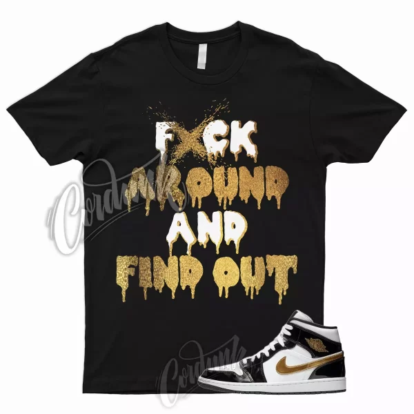 FAFO T Shirt for 1 Mid Patent Black White Metallic Gold NRG Top 3 Dunk High Jezsport.com