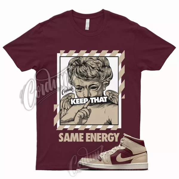 ENERGY T for 1 Mid Split Beach Cherrywood Red Beach Burgundy Shirt To Match Dunk Jezsport.com