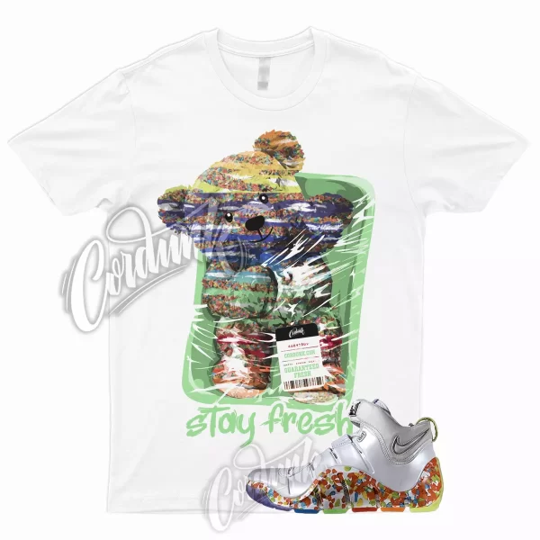 STAY T for Lebron 4 Fruity Red Green Varsity Purple Pebbles Shirt To Match Dunk Jezsport.com