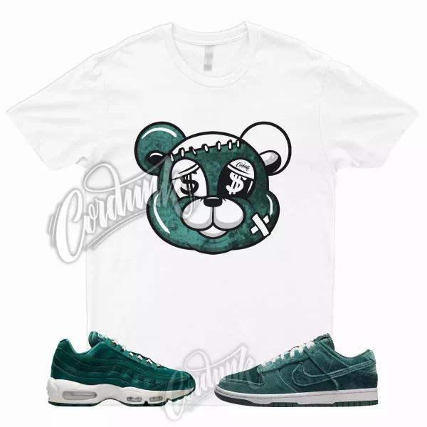 STITCH T for Dunk Low Air Max 95 Velvet Teal Green Spruce Black Shirt To Match Jezsport.com