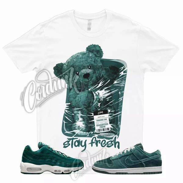 STAY T for Dunk Low Air Max 95 Velvet Teal Green Spruce Black Shirt To Match Jezsport.com