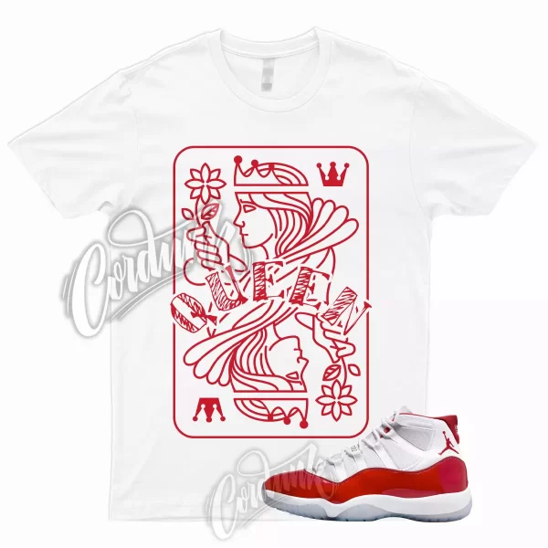 QUEEN Shirt for 11 Cherry Red Heritage Varsity Gym University Bred Win Like 96 1 Jezsport.com