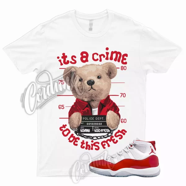 CRIME Shirt for 11 Cherry Red Heritage Varsity Gym University Bred Win Like 96 1 Jezsport.com