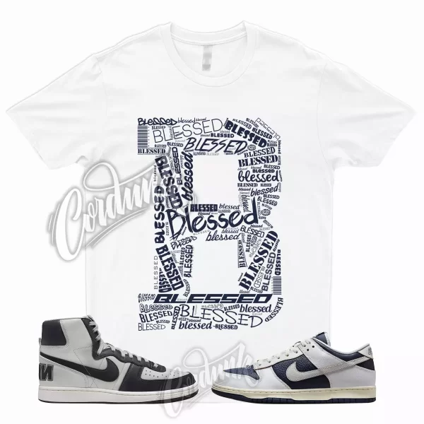 BLESSED Shirt for SB Dunk Low NYC Vast Grey Midnight Navy Georgetown Mid High 1 Jezsport.com