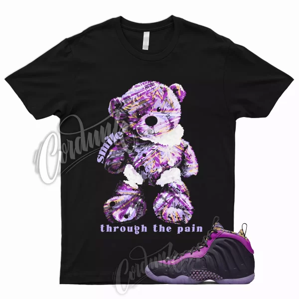 SMILE T Shirt for Little Posite One Cave Purple Lil Foamposite Saturn Gold Vivid Jezsport.com