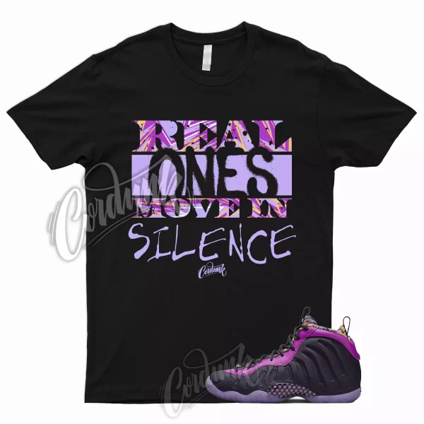 R1 T Shirt for Little Posite One Cave Purple Lil Foamposite Lebron Gold Vivid 1 Jezsport.com