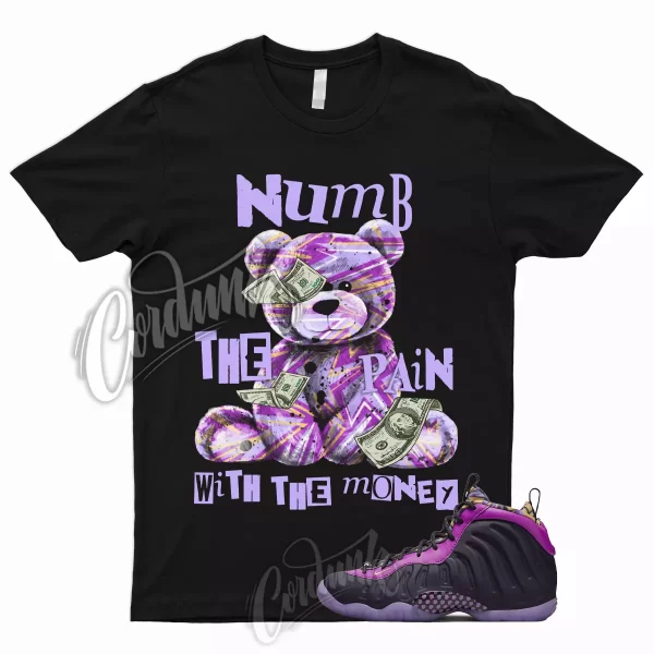 NUMB T Shirt for Little Posite One Cave Purple Lil Foamposite Saturn Gold Vivid Jezsport.com