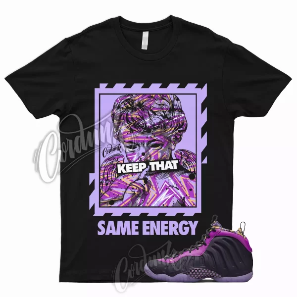 ENERGY Shirt for Little Posite One Cave Purple Lil Foamposite Saturn Gold Vivid Jezsport.com