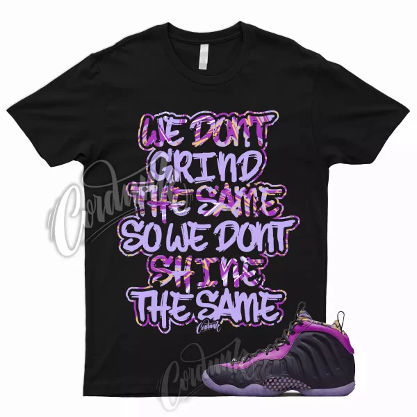 GRIND T Shirt for Little Posite One Cave Purple Lil Foamposite Saturn Gold Vivid Jezsport.com