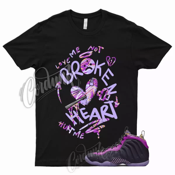 BROKEN Shirt for Little Posite One Cave Purple Lil Foamposite Saturn Gold Vivid Jezsport.com