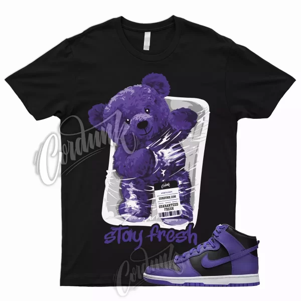 STAY T Shirt for Dunk High Psychic Purple Varsity Court Black White 1 13 3 Jezsport.com