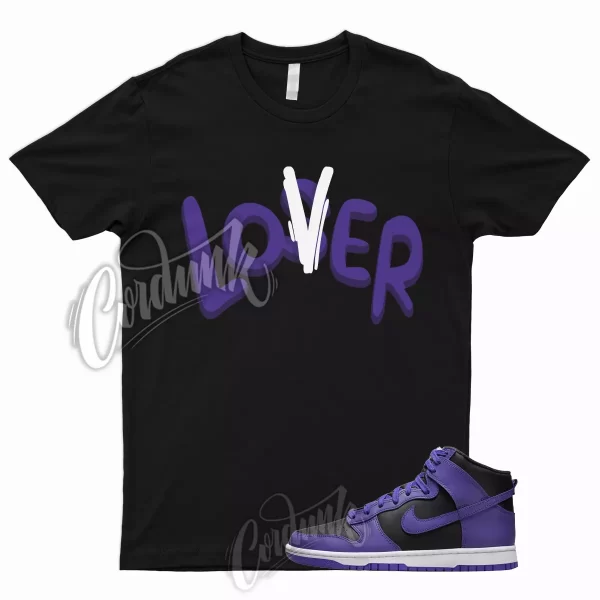 LO T Shirt for Dunk High Psychic Purple Varsity Court Black White 1 13 3 Jezsport.com