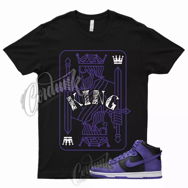 KING T Shirt for Dunk High Psychic Purple Varsity Court Black White 1 13 3 Jezsport.com