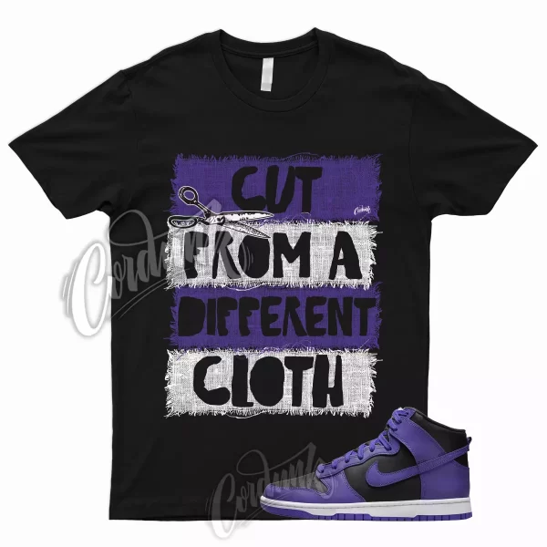 CUT T Shirt for Dunk High Psychic Purple Varsity Court Black White 1 13 3 Jezsport.com