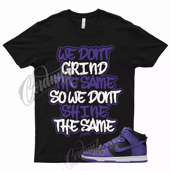 GRIND T Shirt for Dunk High Psychic Purple Varsity Court Black White 1 13 3 Jezsport.com