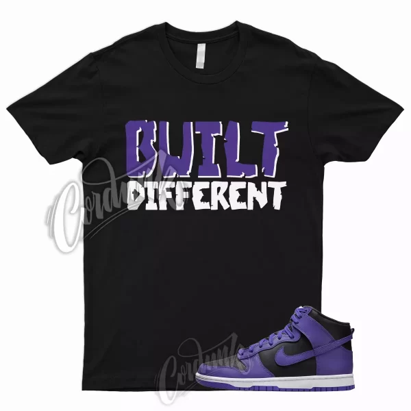 BUILT T Shirt for Dunk High Psychic Purple Varsity Court Black White 1 13 3 Jezsport.com