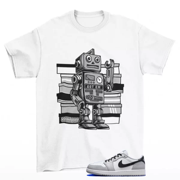 Sneaker Bot Shirt to Match Jordan 1 Low OG Barons CZ0790-110 Jezsport.com