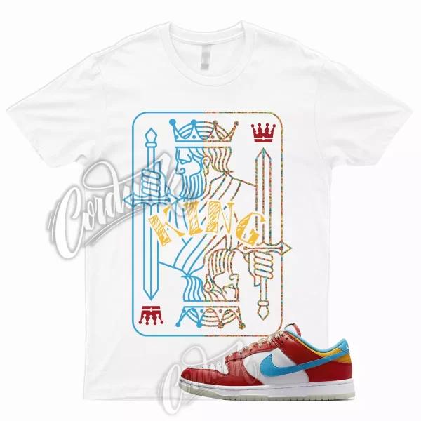 KING T Shirt for Dunk Low Lebron Habanero Fruity Red Laser Blue White Pebbles 1 Jezsport.com