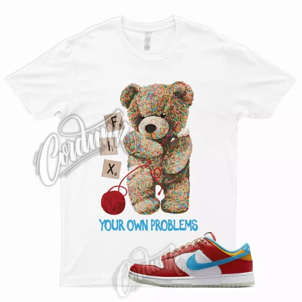 FIX T Shirt for Dunk Low Lebron Habanero Fruity Red Laser Blue White Pebbles 1 Jezsport.com