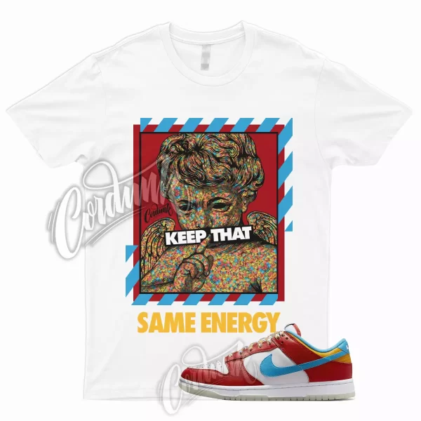 ENERGY Shirt for Dunk Low Lebron Habanero Fruity Red Laser Blue White Pebbles 1 Jezsport.com