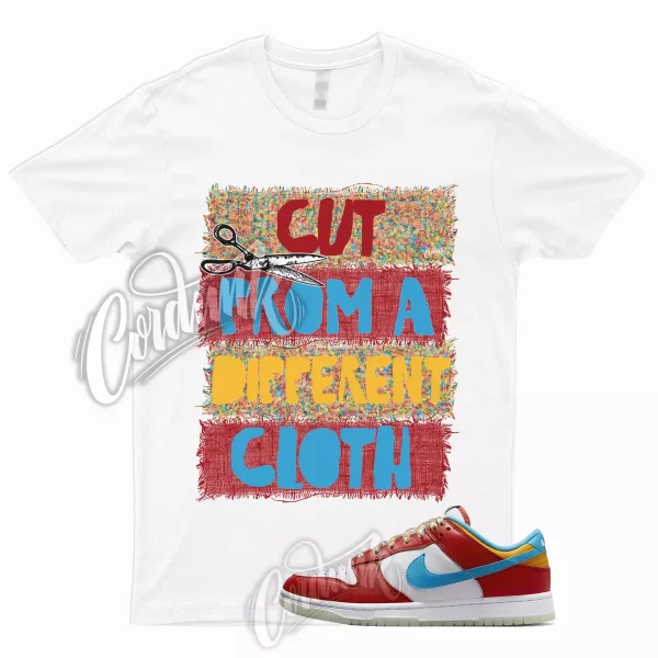 CUT T Shirt for Dunk Low Lebron Habanero Fruity Red Laser Blue White Pebbles 1 Jezsport.com