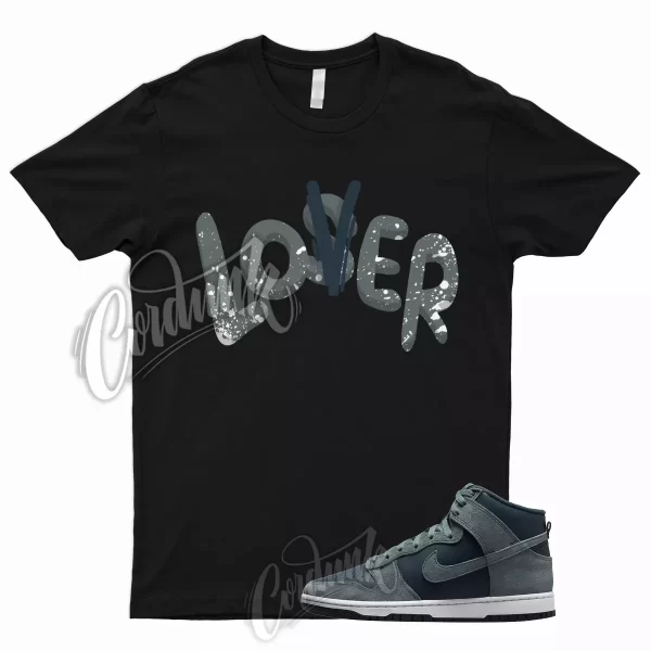 LO T Shirt for Dunk High Teal Suede Dark Green Premium Armory Navy Low Mid 1 Jezsport.com