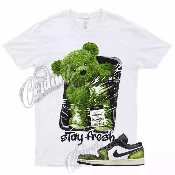 STAY T Shirt for 1 Low SE Wear Away Electric Green Snake Skin 6 Lime Retro Neon Jezsport.com