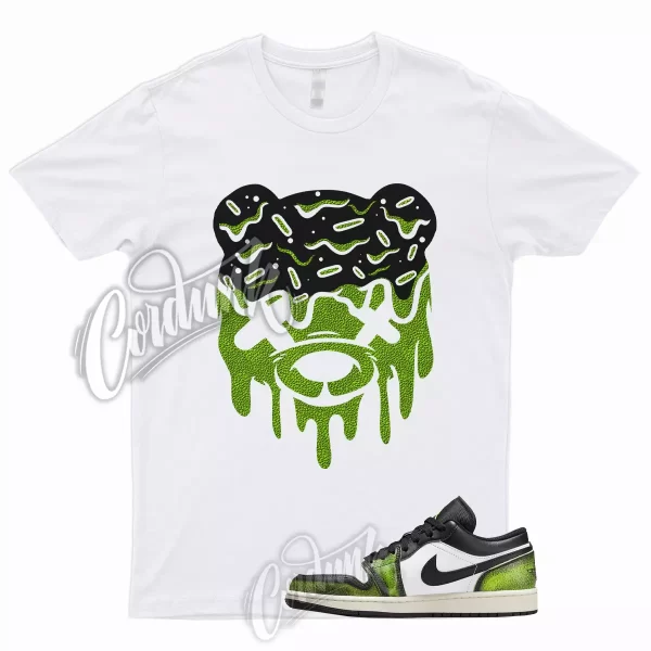 DRIPPY Shirt for 1 Low SE Wear Away Electric Green Snake Skin 6 Lime Retro Neon Jezsport.com