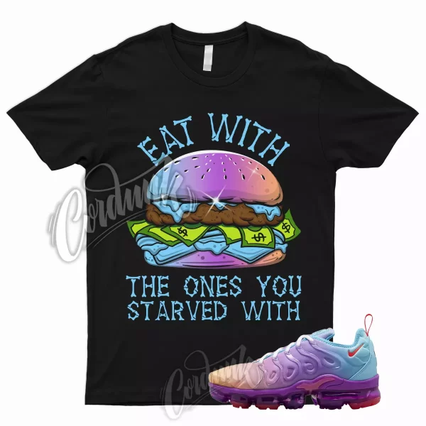 EAT T Shirt for Air VaporMax Plus Multi Gradient Multicolor Peach Purple Blue 1 Jezsport.com