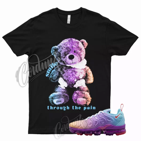 SMILE Shirt for Air VaporMax Plus Multi Gradient Multicolor Peach Purple Blue 1 Jezsport.com