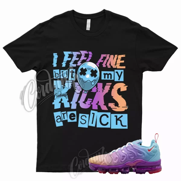 SICK T Shirt for Air VaporMax Plus Multi Gradient Multicolor Peach Purple Blue 1 Jezsport.com