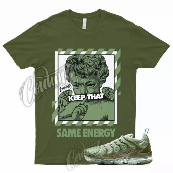 ENERGY T Shirt for VaporMax Plus Green Olive Green Khaki Vert Air Dunk Rough 1 Jezsport.com