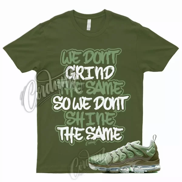 GRIND T Shirt for VaporMax Plus Green Olive Green Khaki Vert Air Dunk Rough 1 Jezsport.com