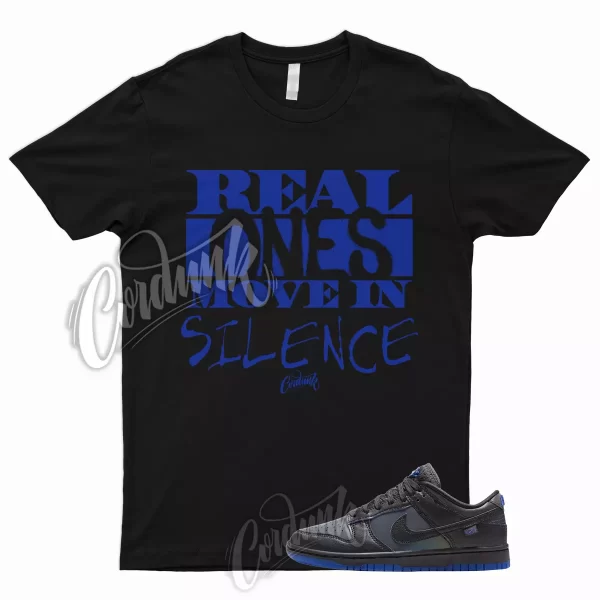 R1 T Shirt for Dunk Low Black Game Hyper Royal Iridescent Cobal Blue 1 Air Jezsport.com