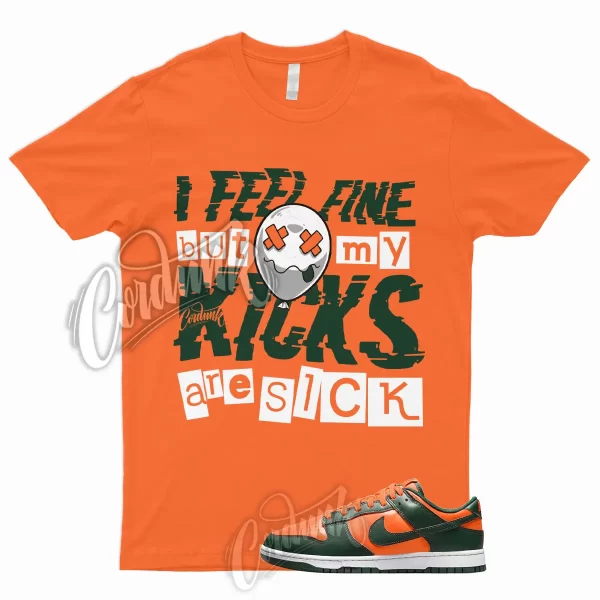 SICK T Shirt for Dunk Low Miami Orange Team Green High Rain Forest FAMU Hurrican Jezsport.com