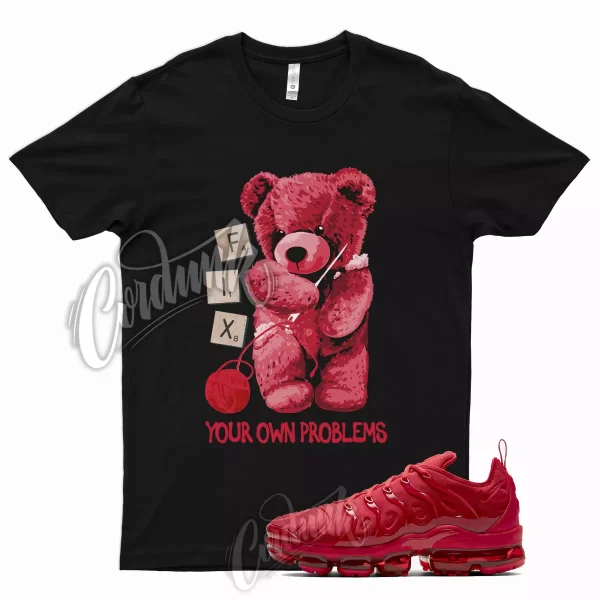 FIX T Shirt for Air Vapormax Plus University Red Team Triple Bred Varsity 1 Jezsport.com