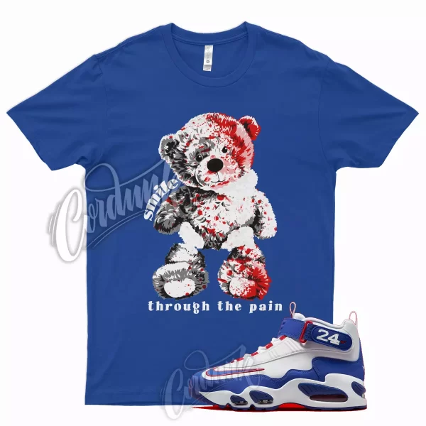 SMILE Shirt for Air Griffey Max 1 Gym Red Old Royal Aquamarine Teal 24 USA Jezsport.com