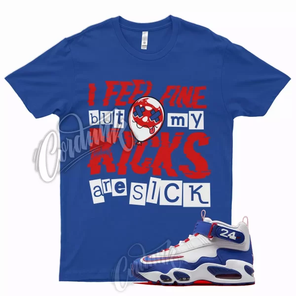 SICK T Shirt for Air Griffey Max 1 Gym Red Old Royal Aquamarine Teal 24 USA Jezsport.com