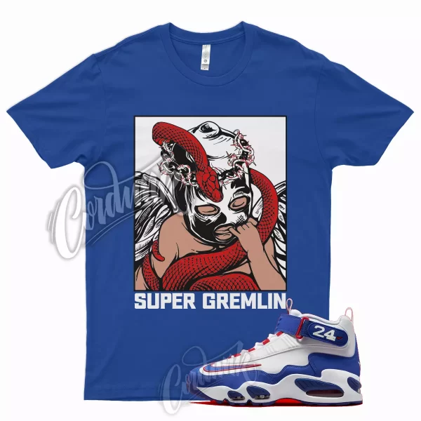 SG T Shirt for Air Griffey Max 1 Gym Red Old Royal Aquamarine Teal 24 USA Jezsport.com