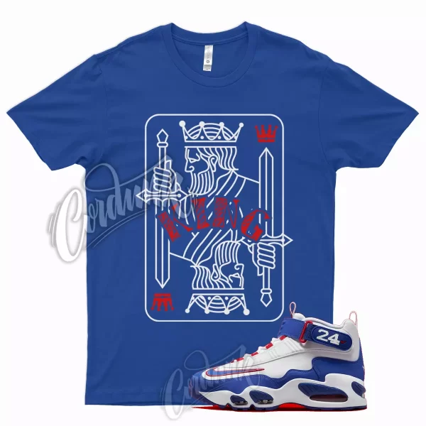 KING Shirt for Air Griffey Max 1 Gym Red Old Royal Aquamarine Teal 24 USA Jezsport.com