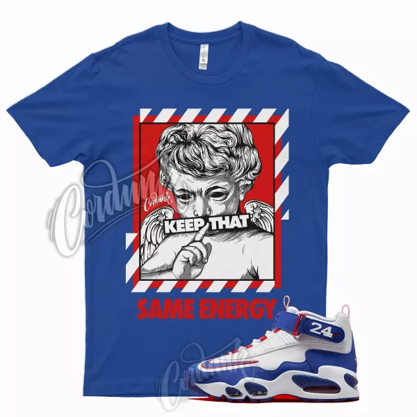 ENERGY Shirt for Air Griffey Max 1 Gym Red Old Royal Aquamarine Teal 24 USA Jezsport.com