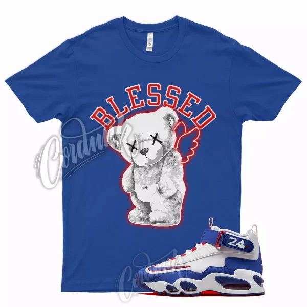 ANG Shirt for Air Griffey Max 1 Gym Red Old Royal Aquamarine Teal 24 USA Jezsport.com