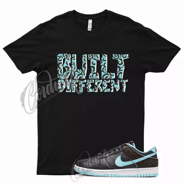 BUILT T Shirt for N Dunk Low Retro SE Black White Chile Red Copa Blue Pixel 1 Jezsport.com