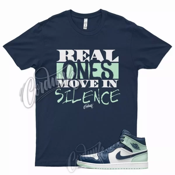 Navy R1 T Shirt for J1 1 Mystic Blue Mint Foam 6 Tropical Twist Low Mid 5 Jezsport.com