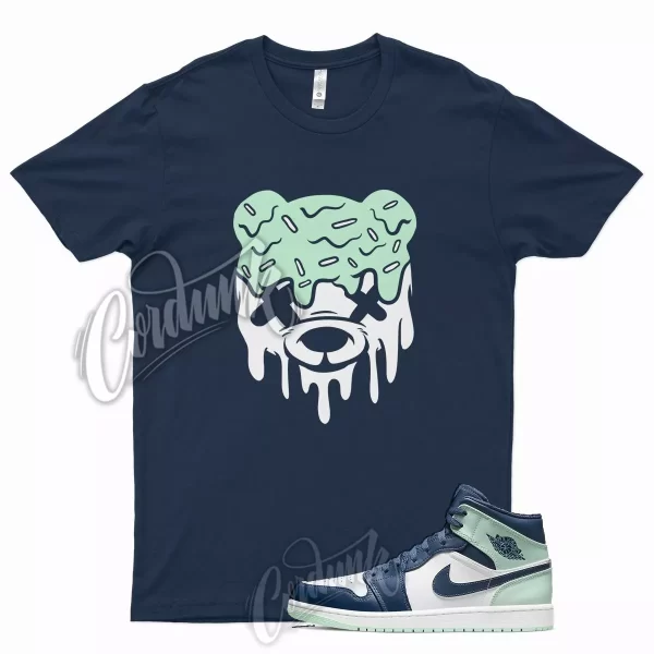 Navy DRIPPY Shirt for J1 1 Mystic Blue Mint Foam 6 Tropical Twist Low Mid 5 Jezsport.com